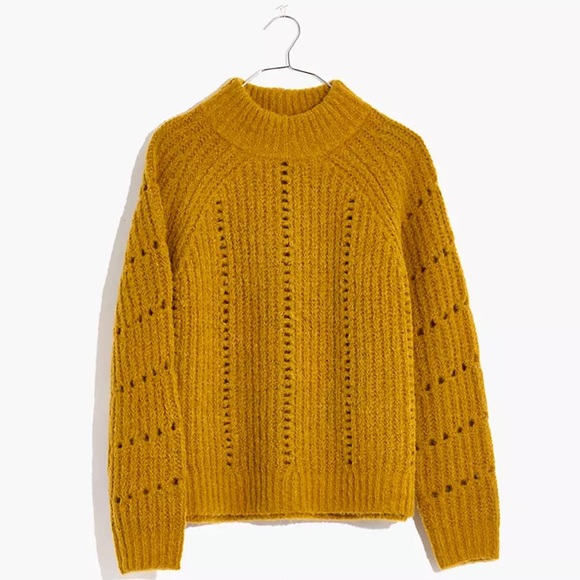 Madewell Sweaters - Pointelle mockneck pullover sweater